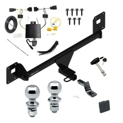 Reese Trailer Tow Hitch For 19-24 Volkswagen Jetta Deluxe Package Wiring 2" and 1-7/8" Ball and Lock