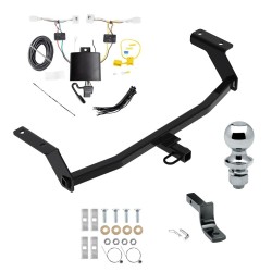 Reese Trailer Tow Hitch For 19-25 Mazda 3 Hatchback Complete Package w/ Wiring Draw Bar and 1-7/8" Ball