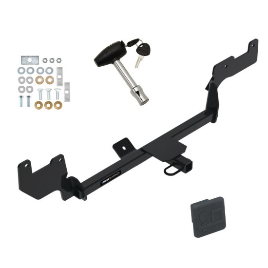 Custom Fit Trailer HitchSecurity Lock Pin Rubber Hitch Plug Cover Installation Hardware Installation Instructions 77992 580407 2211 Reese Trailer Tow Hitch 20-22 Hyundai Venue 1-1/4" Receiver Lock and Cover 20 21 22 2020 2021 2022 Reese Trailer Tow Hitch For 20-23 Hyundai Venue 1-1/4" Receiver w/ Lock and Cover