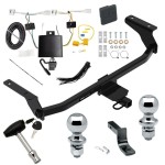 Reese Trailer Tow Hitch For 20-23 Mazda CX-30 w/ Plug & Play Wiring 2" and 1-7/8" Ball + Lock Reese Trailer Tow Hitch For 20-23 Mazda CX-30 w/ Plug & Play Wiring 2" and 1-7/8" Ball + Lock