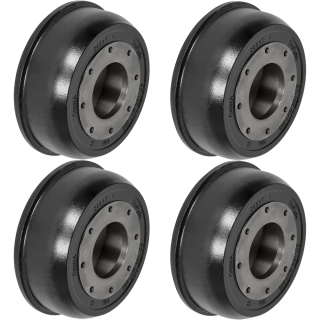 Lippert 10K 12‑1/4 × 3‑3/8 Short Trailer Brake Drums 4‑Pack – Dexter, Al‑Ko, Rockwell Compatible