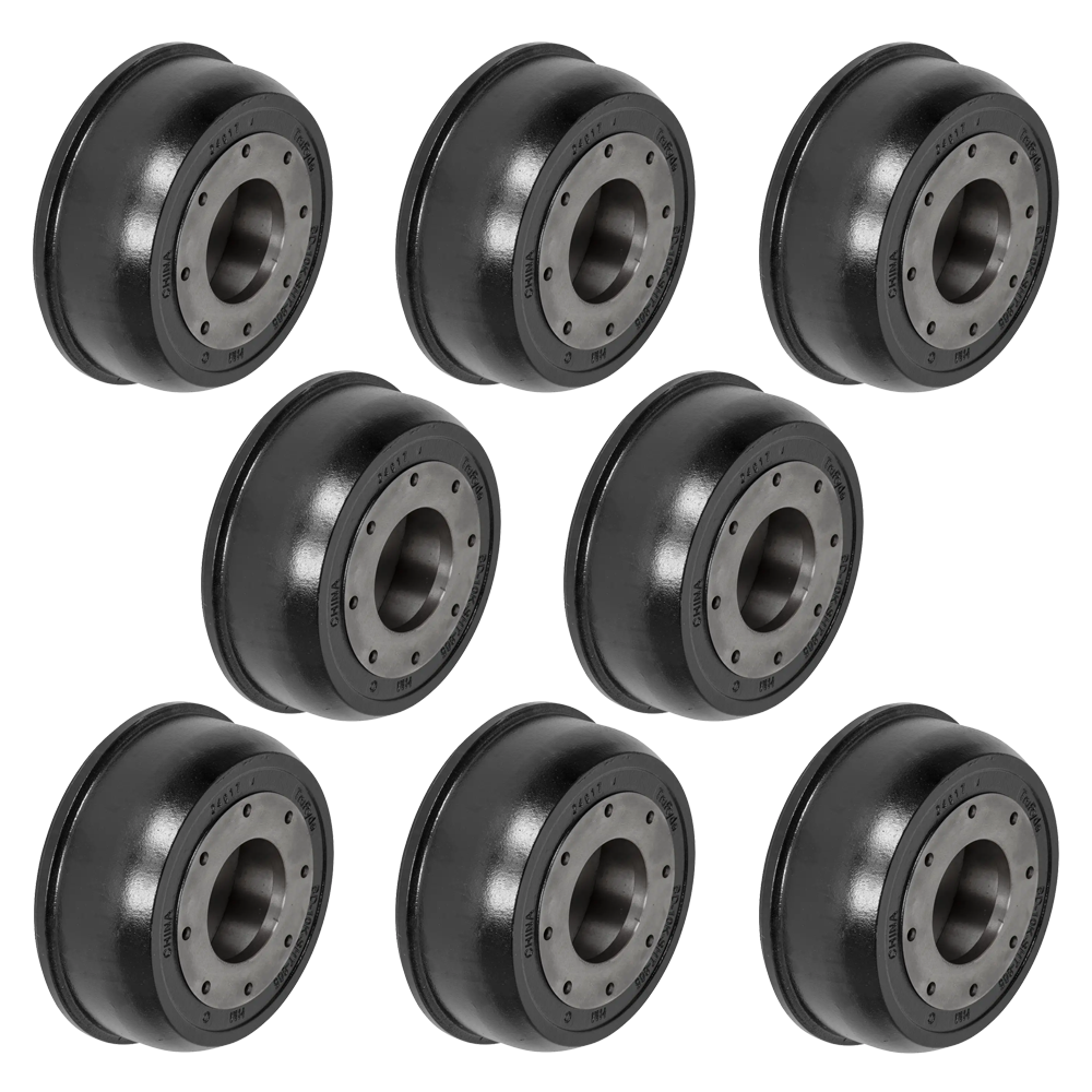 lippert 10k 12‑1/4 x 3‑3/8 trailer brake drum 8‑pack fits dexter alko rockwell