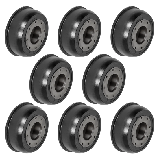 lippert 10k 12‑1/4 x 3‑3/8 trailer brake drum 8‑pack fits dexter alko rockwell