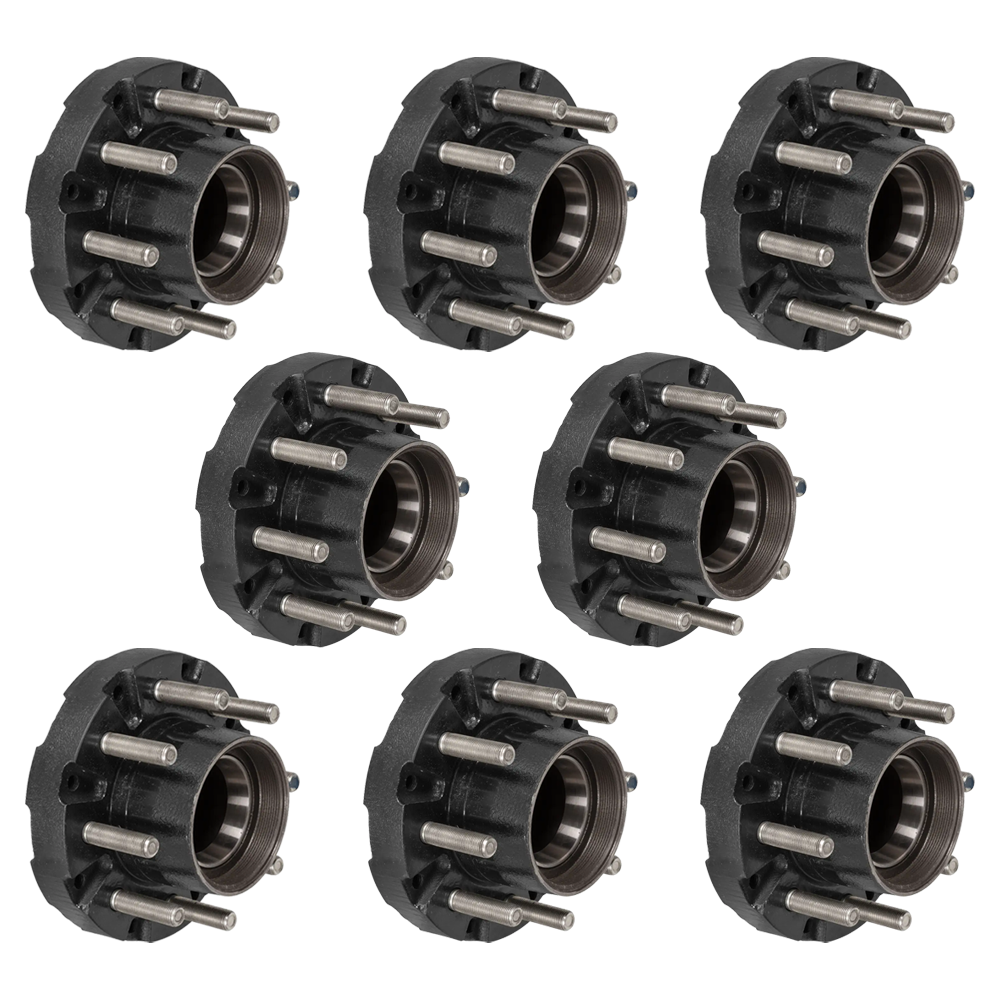 Lippert 10K oil bath idler hub 8‑pack, 8 on 6.5 bolt pattern, 5/8″ studs, fits 16‑17.5″ wheels, Dexter Alko Rockwell compatible