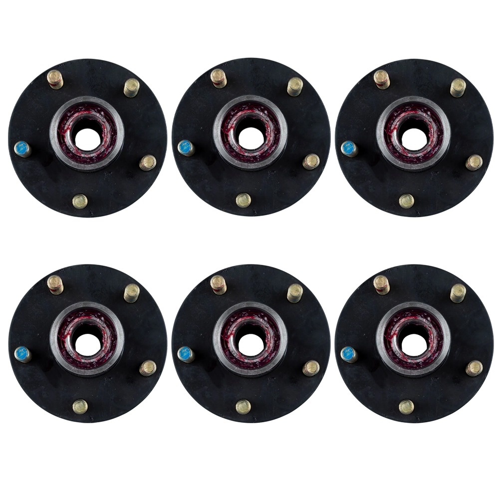 Lippert 2,200 lb. Axle Hub Assembly 5 on 4.5 with Lug Nuts 6-Pack Lippert Pre-Greased 2,200 lb. Axle Hub Assembly 5 on 4.5 with Lug Nuts 6-Pack Triple Axle