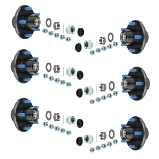 Lippert 3,500 lb Triple Axle Hub Assembly (5 on 4.5") 6-Pack Lippert 3,500 lb Pre-Greased Triple Axle Hub Assembly Bundle, 5 on 4.5 Inch, 6-Pack