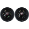 Lippert 12 inch manual electric brake pair with fully assembled pre‑greased 6‑on‑5.5 hub drum kit for 6K trailer axle, Dexter compatible