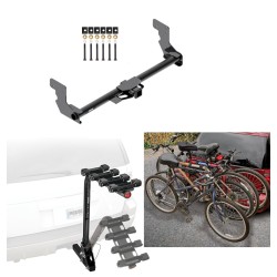 Trailer Hitch w/ 4 Bike Rack For 16-23 Mercedes-Benz Metris All Styles Approved for Recreational & Offroad Use Carrier for Adult Woman or Child Bicycles Foldable