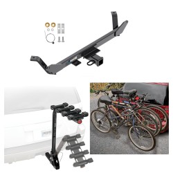 Trailer Hitch w/ 4 Bike Rack For 16-24 BMW X1 All Styles Approved for Recreational & Offroad Use Carrier for Adult Woman or Child Bicycles Foldable