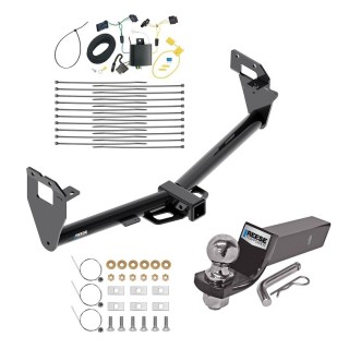 Custom Fit Trailer Hitch Wiring Harness (Plug & Play) 2" Drop Ball-Mount w/ Pin/Clip 2" Chrome Ball Installation Hardware Installation Instructions 84021 85848 21536 Reese Trailer Tow Hitch 15-23 Jeep Renegade Complete Package Wiring and 2& Reese Trailer Tow Hitch For 15-23 Jeep Renegade Complete Package w/ Wiring and 2" Ball