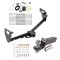 Custom Fit Trailer Hitch Wiring Harness (Plug & Play) 2" Drop Ball-Mount w/ Pin/Clip 2" Chrome Ball Installation Hardware Installation Instructions 84021 85848 21536 Reese Trailer Tow Hitch 15-23 Jeep Renegade Complete Package Wiring and 2& Reese Trailer Tow Hitch For 15-23 Jeep Renegade Complete Package w/ Wiring and 2" Ball