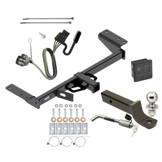 Custom Fit Trailer Hitch Wiring Harness (Plug & Play) 2" Drop Ball-Mount w/ Locking Pin/Clip 2" Chrome Ball Rubber Hitch Plug Cover Installation Hardware Installation Instructions 84022 118720 7005111 7010 Reese Trailer Tow Hitch 17-23 Cadil Reese Trailer Tow Hitch For 17-24 Cadillac XT5 Deluxe Package Wiring 2" Ball Mount and Lock