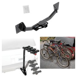 Trailer Hitch w/ 4 Bike Rack For 17-24 GMC Acadia Exc 17 Limited 2020 Cadillac XT6 19-24 Chevy Blazer Approved for Recreational & Offroad Use Carrier for Adult Woman or Child Bicycles Foldable Trailer Hitch w/ 4 Bike Rack For 17-24 GMC Acadia Exc 17 Limited 2020 Cadillac XT6 19-24 Chevy Blazer Approved for Recreational & Offroad Use Carrier for Adult Woman or Child Bicycles Foldable