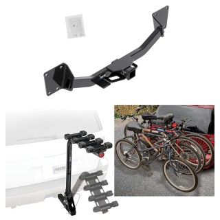 Custom Fit Trailer Hitch 4 Bike Carrier Installation Hardware Installation Instructions 84023 63124 Reese Trailer Hitch 4 Bike Rack 17-23 GMC Acadia Exc 17 Limited 2020 Cadillac XT6 19-23 Chevy Blazer Approved Recreational Offroad Use Carrier Adult Woman Trailer Hitch w/ 4 Bike Rack For 17-24 GMC Acadia Exc 17 Limited 2020 Cadillac XT6 19-24 Chevy Blazer Approved for Recreational & Offroad Use Carrier for Adult Woman or Child Bicycles Foldable