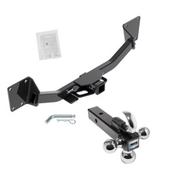 Reese Trailer Tow Hitch Receiver For 17-24 GMC Acadia Exc 17 Limited 2020 Cadillac XT6 19-24 Chevy Blazer w/Tri-Ball Triple Ball 1-7/8" 2" 2-5/16"