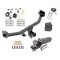 Custom Fit Trailer Hitch Wiring Harness (Plug & Play) 2" Drop Ball-Mount w/ Pin/Clip 2" Chrome Ball Security Lock Pin Rubber Hitch Plug Cover Installation Hardware Installation Instructions 84074 118698 21536 7054430 7000600 Reese Trailer T Reese Trailer Tow Hitch For 17-22 KIA Sportage Except SX & SX Turbo Deluxe Package Wiring 2" Ball and Lock