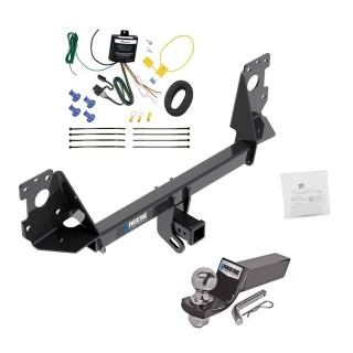 Custom Fit Trailer Hitch Wiring Harness (Requires Splicing) 2" Drop Ball-Mount w/ Pin/Clip 2" Chrome Ball Installation Hardware Installation Instructions 84076 119148 21536 Reese Trailer Tow Hitch 17-22 Audi Q7 Complete Package Wiring and 2&am Reese Trailer Tow Hitch For 17-25 Audi Q7 Complete Package w/ Wiring and 2" Ball