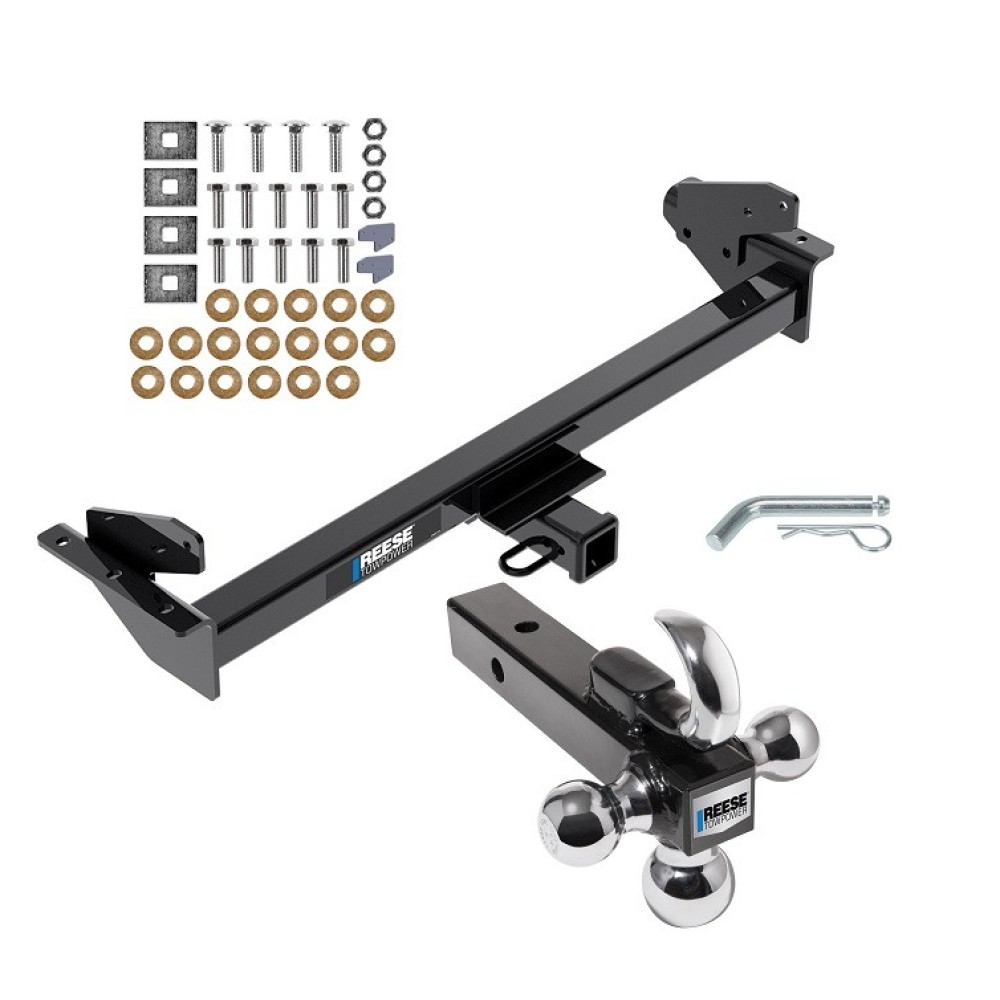Custom Fit Trailer Hitch Tri-Ball Trailer Hitch Ball Mount w/ Pin/Clip 84078 7031400 63240 Reese Trailer Tow Hitch Receiver 16-22 Nissan NP300 Navara International Only w/Tri-Ball Triple Ball 1-7/8" 2" 2-5/16" 16 17 18 19 20 21 22 2016 2017 Reese Trailer Tow Hitch Receiver For 16-22 Nissan NP300 Navara International Only w/Tri-Ball Triple Ball 1-7/8" 2" 2-5/16"