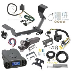 Trailer Hitch Tow Package Prodigy P3 Brake Control For 17-19 Honda CR-V 20-24 Except Hybrid w/ 7-Way RV Wiring 2" Drop Mount 2" Ball Class 3 2" Receiver Reese Tekonsha