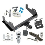 Custom Fit Trailer Hitch Wiring Harness (Requires Splicing) 2" Drop Ball-Mount w/ Locking Pin/Clip 2" Chrome Ball 4-Flat Mounting Bracket 1-7/8" Chrome Ball Rubber Hitch Plug Cover Installation Hardware Installation Instructions 84136 20252 Ultimate Tow Package For 15-23 Ford F-150 Trailer Hitch w/ Wiring 2" Drop Mount Dual 2" and 1-7/8" Ball Lock Bracket Cover 2" Receiver Reese