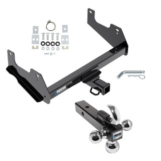 Reese Trailer Tow Hitch Receiver For 15-23 Ford F-150 w/Tri-Ball Triple Ball 1-7/8" 2" 2-5/16"