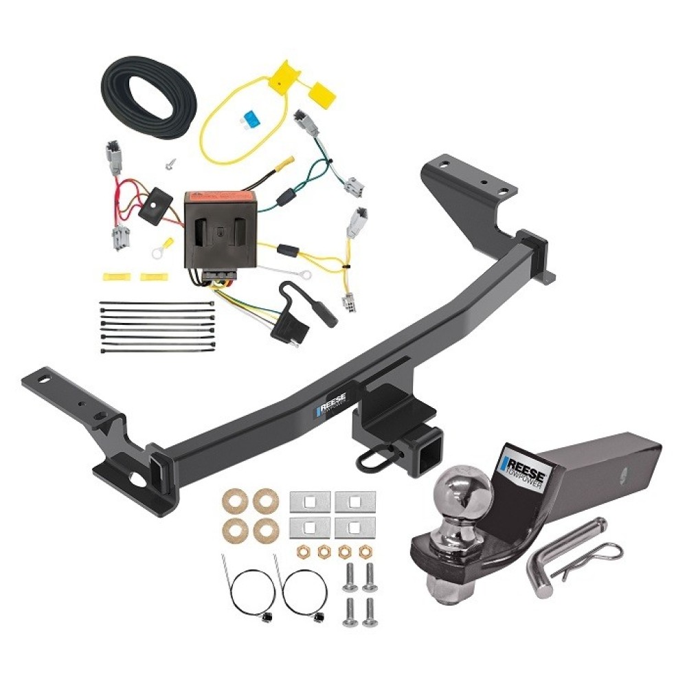 Custom Fit Trailer Hitch Wiring Harness (Plug & Play) 2" Drop Ball-Mount w/ Pin/Clip 2" Chrome Ball Installation Hardware Installation Instructions 84138 118563 21536 Reese Trailer Tow Hitch 13-16 Mazda CX-5 Complete Package Wiring and 2&qu Reese Trailer Tow Hitch For 13-16 Mazda CX-5 Complete Package w/ Wiring and 2" Ball
