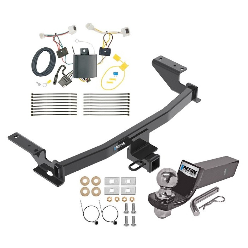 Custom Fit Trailer Hitch Wiring Harness (Plug & Play) 2" Drop Ball-Mount w/ Pin/Clip 2" Chrome Ball Installation Hardware Installation Instructions 84138 118746 21536 Reese Trailer Tow Hitch 17-21 Mazda CX-5 Except Diesel Complete Package Wi Reese Trailer Tow Hitch For 17-21 Mazda CX-5 Except Diesel Complete Package w/ Wiring and 2" Ball