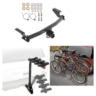 Trailer Hitch w/ 4 Bike Rack For 13-24 Mazda CX-5 Approved for Recreational & Offroad Use Carrier for Adult Woman or Child Bicycles Foldable Trailer Hitch w/ 4 Bike Rack For 13-24 Mazda CX-5 Approved for Recreational & Offroad Use Carrier for Adult Woman or Child Bicycles Foldable
