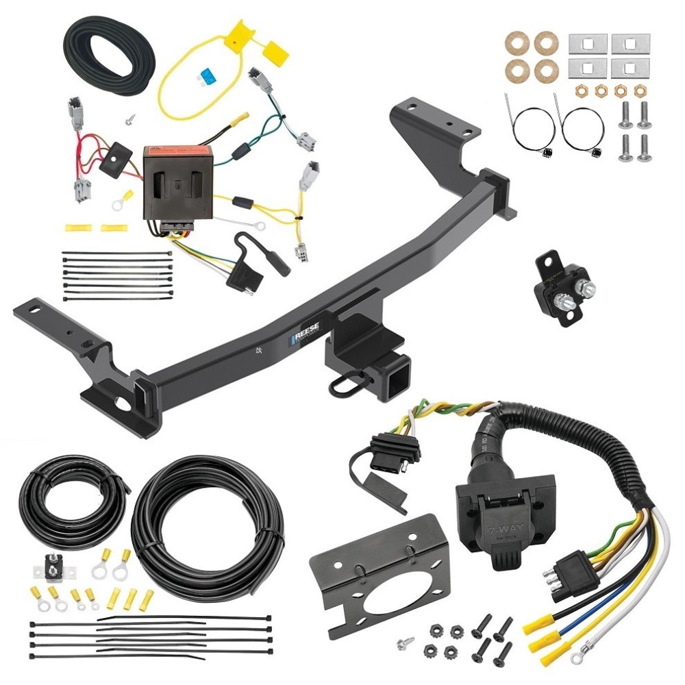 Custom Fit Trailer Hitch Wiring Harness (Plug & Play) Trailer Connector Adapter Brake Control Wiring Kit Circuit Breaker Installation Hardware Installation Instructions 84138 85343 20506 7012a 118563 Reese Trailer Hitch 7-Way RV Wiring 13-16 Mazda CX- Trailer Hitch w/ 7-Way RV Wiring For 13-16 Mazda CX-5 Class 3 2" Receiver All Models Reese