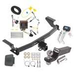 Custom Fit Trailer Hitch Wiring Harness (Plug & Play) 2" Drop Ball-Mount w/ Pin/Clip 2" Chrome Ball Security Lock Pin Rubber Hitch Plug Cover Installation Hardware Installation Instructions 84138 85793 21536 7054430 7000600 Reese Trailer Tow Reese Trailer Tow Hitch For 13-16 Mazda CX-5 Deluxe Package Wiring 2" Ball and Lock