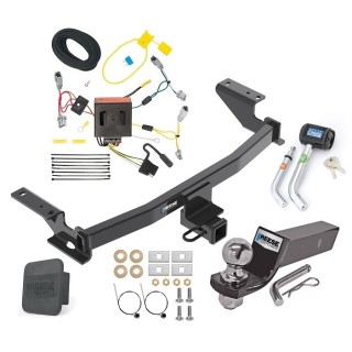 Custom Fit Trailer Hitch Wiring Harness (Plug & Play) 2" Drop Ball-Mount w/ Pin/Clip 2" Chrome Ball Security Lock Pin Rubber Hitch Plug Cover Installation Hardware Installation Instructions 84138 85793 21536 7054430 7000600 Reese Trailer Tow Reese Trailer Tow Hitch For 13-16 Mazda CX-5 Deluxe Package Wiring 2" Ball and Lock