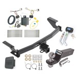 Custom Fit Trailer Hitch Wiring Harness (Plug & Play) 2" Drop Ball-Mount w/ Pin/Clip 2" Chrome Ball Security Lock Pin Rubber Hitch Plug Cover Installation Hardware Installation Instructions 84138 85964 21536 7054430 7000600 Reese Trailer Tow Reese Trailer Tow Hitch For 17-21 Mazda CX-5 Except Diesel Deluxe Package Wiring 2" Ball and Lock
