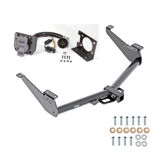 Custom Fit Trailer Hitch7-Way Wiring Harness (Plug & Play) Installation Hardware Installation Instructions 84154 74682 Reese Trailer Tow Hitch 7-Way RV Wiring 17-23 Nissan Titan except XD Class 3 2" Towing Receiver 17 18 19 20 21 22 23 2017 20 Reese Trailer Tow Hitch w/ 7-Way RV Wiring For 17-23 Nissan Titan except XD Class 3 2" Towing Receiver