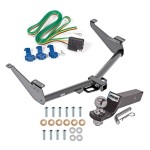 Custom Fit Trailer Hitch Wiring Harness (Requires Splicing) 2" Drop Ball-Mount w/ Pin/Clip 2" Chrome Ball Installation Hardware Installation Instructions 84154 78058 21536 Reese Trailer Hitch 17-18 Nissan Titan Except Titan XD Complete Package Reese Trailer Hitch For 17-18 Nissan Titan Except Titan XD Complete Package w/ Wiring and 2" Ball