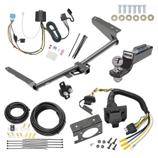 Custom Fit Trailer Hitch Wiring Harness (Plug & Play) 2" Drop Ball-Mount w/ Pin/Clip 2" Chrome Ball Trailer Connector Adapter Brake Control Wiring Kit Circuit Breaker Installation Hardware Installation Instructions 84171 85343 20506 7012a 11 Trailer Hitch Tow Package w/ 7-Way RV Wiring For 18-24 Honda Odyssey w/ 2" Drop Mount 2" Ball Class 3 2" Receiver Reese