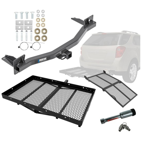 For 2018-2023 Chevy Traverse Trailer Hitch kit by: Reese For 2018-2023 Chevrolet Traverse Trailer Hitch Tow PKG w/ Cargo Carrier + Bi-Fold Ramp + Hitch Lock By Reese Towpower