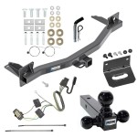 For 2018-2023 Chevy Traverse Trailer Hitch kit by: Reese For 2018-2023 Chevrolet Traverse Trailer Hitch Tow PKG w/ 4-Flat Wiring Harness + Triple Ball Ball Mount 1-7/8" & 2" & 2-5/16" Trailer Balls + Pin/Clip + Wiring Bracket By Reese Towpower