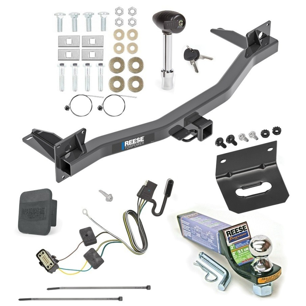 For 2018-2023 Chevy Traverse Trailer Hitch kit by: Reese For 2018-2023 Chevrolet Traverse Trailer Hitch Tow PKG w/ 4-Flat Wiring + Starter Kit Ball Mount w/ 2" Drop & 1-7/8" Ball + Wiring Bracket + Hitch Lock + Hitch Cover By Reese Towpower