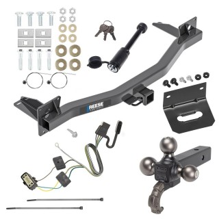 For 2018-2023 Buick Enclave Trailer Hitch kit by: Reese For 2018-2023 Buick Enclave Trailer Hitch Tow PKG w/ 4-Flat Wiring + Triple Ball Tactical Ball Mount 1-7/8" & 2" & 2-5/16" Balls w/ Tow Hook + Tactical Dogbone Lock + Wiring Bracket By Reese Towpower