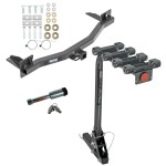 For 2018-2023 Buick Enclave Trailer Hitch kit by: Reese For 2018-2023 Buick Enclave Trailer Hitch Tow PKG w/ 4 Bike Carrier Rack + Hitch Lock By Reese Towpower