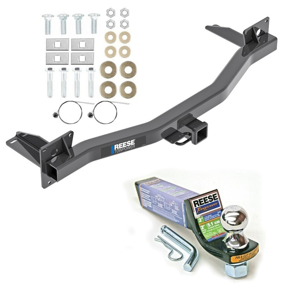 For 2018-2023 Buick Enclave Trailer Hitch Tow PKG w/ Starter Kit Ball Mount w/ 2" Drop & 1-7/8" Ball By Reese Towpower