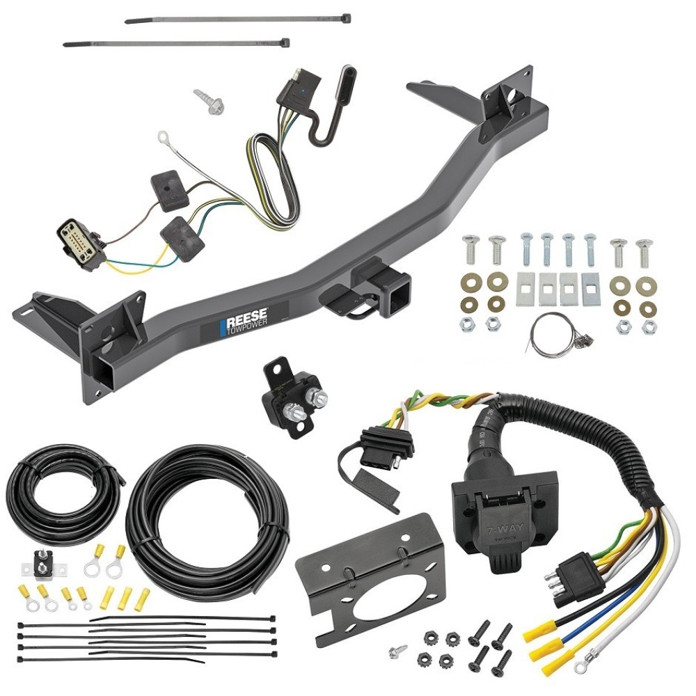 Custom Fit Trailer Hitch Wiring Harness (Plug & Play) Trailer Connector Adapter Brake Control Wiring Kit Circuit Breaker Installation Hardware Installation Instructions 84184 85343 20506 7012a 118761 Reese Trailer Hitch 7-Way RV Wiring 18-23 Buick Enc Trailer Hitch w/ 7-Way RV Wiring For 18-24 Buick Enclave 18-23 Chevrolet Traverse 24-24 Limited Class 3 2" Receiver All Models Reese