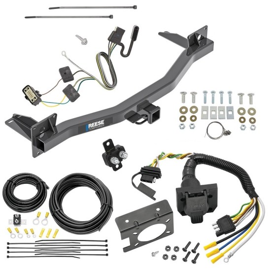 Custom Fit Trailer Hitch Wiring Harness (Plug & Play) Trailer Connector Adapter Brake Control Wiring Kit Circuit Breaker Installation Hardware Installation Instructions 84184 85343 20506 7012a 118761 Reese Trailer Hitch 7-Way RV Wiring 18-23 Buick Enc Trailer Hitch w/ 7-Way RV Wiring For 18-24 Buick Enclave 18-23 Chevrolet Traverse 24-24 Limited Class 3 2" Receiver All Models Reese