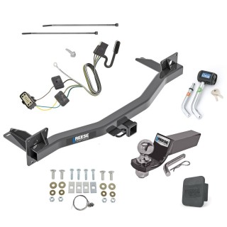 Custom Fit Trailer Hitch Wiring Harness (Plug & Play) 2" Drop Ball-Mount w/ Pin/Clip 2" Chrome Ball Security Lock Pin Rubber Hitch Plug Cover Installation Hardware Installation Instructions 84184 118761 21536 7054430 7000600 Reese Trailer T Reese Trailer Tow Hitch For 18-23 Chevy Traverse 24-24 Limited 18-24 Buick Enclave Deluxe Package Wiring 2" Ball and Lock