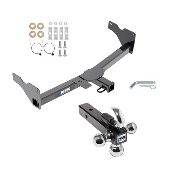 Custom Fit Trailer Hitch Tri-Ball Trailer Hitch Ball Mount w/ Pin/Clip 84192 7031400 63240 Reese Trailer Tow Hitch 2018-2023 VW Volkswagen Tiguan 2" Towing Receiver Class 3 18 19 20 21 22 23 2018 2019 2020 2021 2022 2023 Reese Trailer Tow Hitch For 2018-2023 VW Volkswagen Tiguan 2" Towing Receiver Class 3