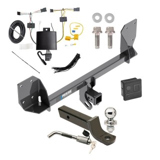 Custom Fit Trailer Hitch Wiring Harness (Plug & Play) 2" Drop Ball-Mount w/ Locking Pin/Clip 2" Chrome Ball Rubber Hitch Plug Cover Installation Hardware Installation Instructions 84194 118773 7005111 7010 Reese Towpower Trailer Tow Hitch 18 Reese Trailer Tow Hitch For 18-24 Volvo XC60 Deluxe Package Wiring 2" Ball Mount and Lock