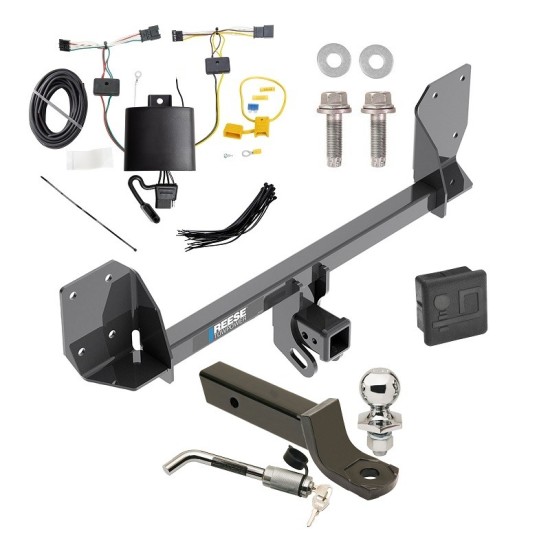 Custom Fit Trailer Hitch Wiring Harness (Plug & Play) 2" Drop Ball-Mount w/ Locking Pin/Clip 2" Chrome Ball Rubber Hitch Plug Cover Installation Hardware Installation Instructions 84194 118773 7005111 7010 Reese Towpower Trailer Tow Hitch 18 Reese Trailer Tow Hitch For 18-24 Volvo XC60 Deluxe Package Wiring 2" Ball Mount and Lock