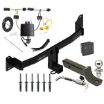 Custom Fit Trailer Hitch Wiring Harness (Plug & Play) 2" Drop Ball-Mount w/ Locking Pin/Clip 2" Chrome Ball Rubber Hitch Plug Cover Installation Hardware Installation Instructions 84200 118789 7005111 7010 Reese Towpower Trailer Tow Hitch Reese Trailer Tow Hitch For 18-23 BMW X2 Deluxe Package Wiring 2" Ball Mount and Lock