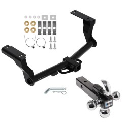 Reese Trailer Tow Hitch Receiver For 16-24 Subaru Crosstrek 18-22 Impreza Wagon w/Tri-Ball Triple Ball 1-7/8" 2" 2-5/16" Reese Trailer Tow Hitch Receiver For 16-24 Subaru Crosstrek 18-22 Impreza Wagon w/Tri-Ball Triple Ball 1-7/8" 2" 2-5/16"