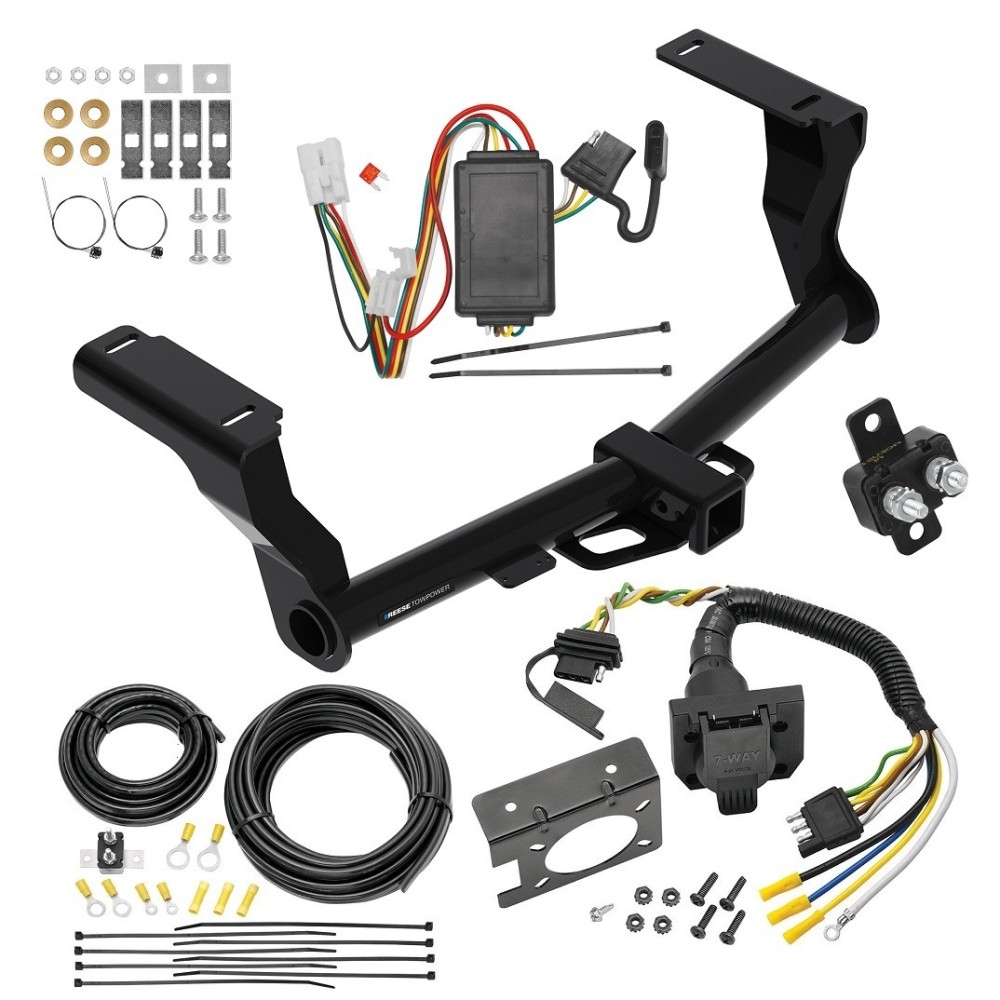 Trailer Hitch w/ 7-Way RV Wiring For 16-24 Subaru Crosstrek Except Hybrid Class 3 2" Receiver All Models Reese Trailer Hitch w/ 7-Way RV Wiring For 16-24 Subaru Crosstrek Except Hybrid Class 3 2" Receiver All Models Reese